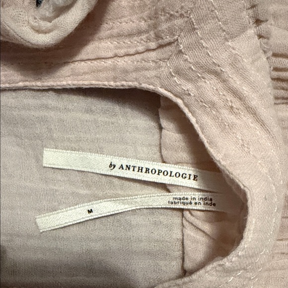 Anthropologie dusty Pink Blouse with Colorful Embroidery - Picture 6 of 6